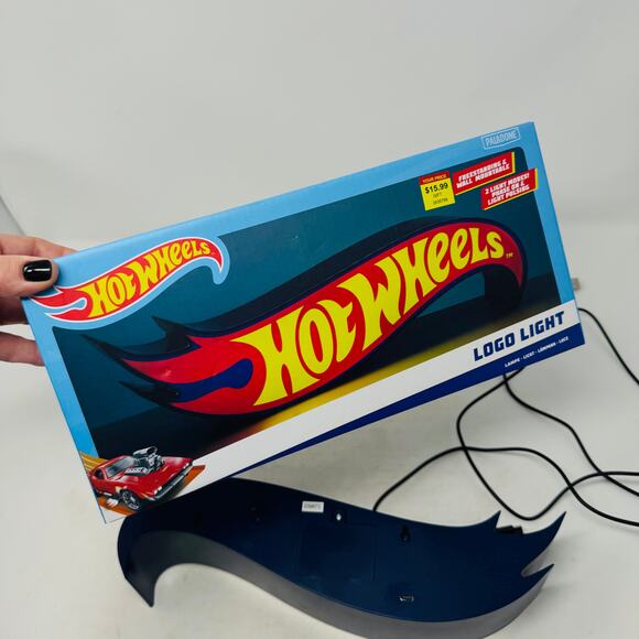 Hot Wheels Light Up LED Sign USB Powered Room Decor Kids Bedroom or Man Cave - Picture 6 of 11